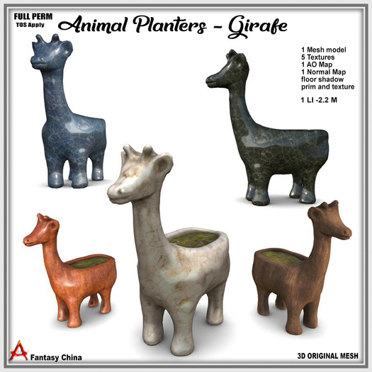 Full Perm Girafe Planter