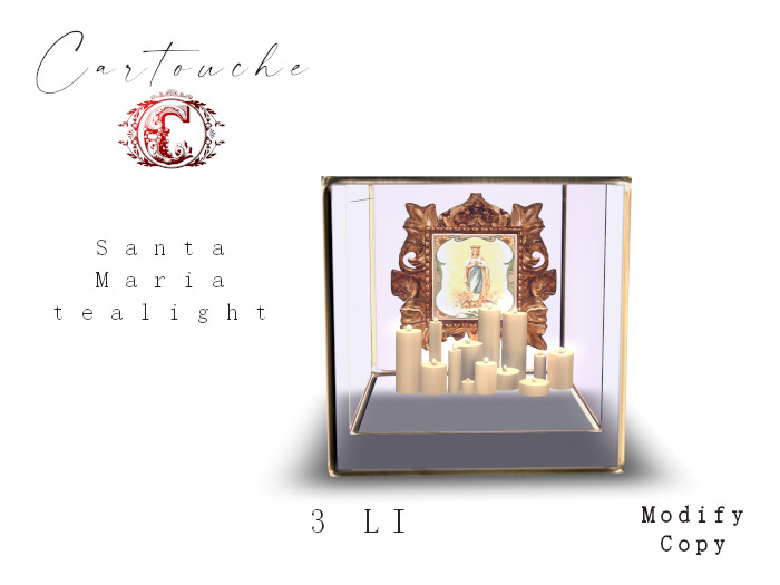 !C! Santa Maria Tealight (glass)