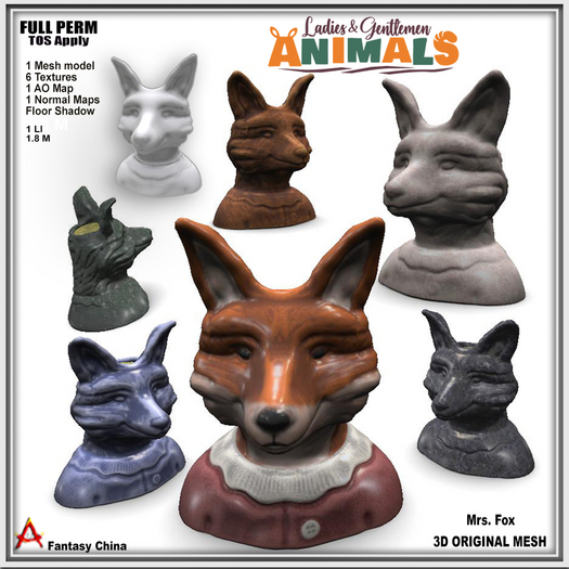 Full Perm Animals Planter