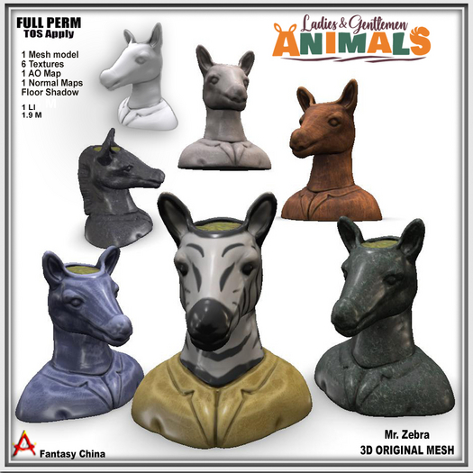 FULL PERM Animals Planter