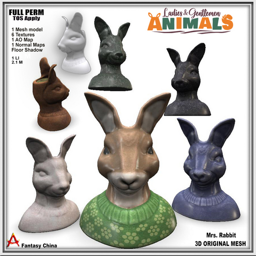 Full Perm Animals Planter