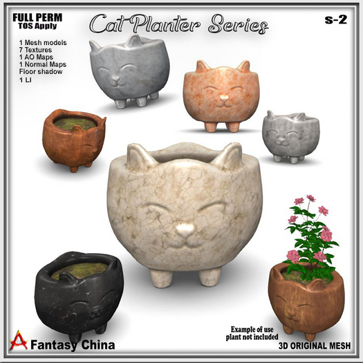 Full Perm Cat Planter Series S-2