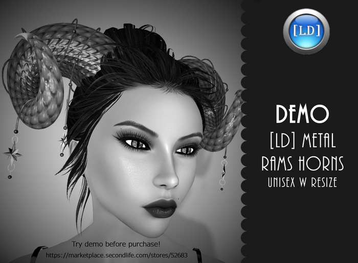 DEMO [LD] Rams Horns Unisex w Resizer