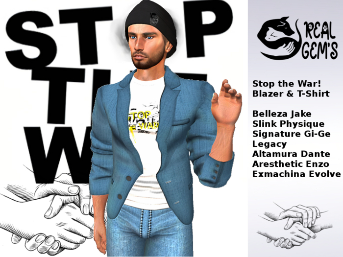 [RG] Blazer & T-Shirt Stop the War (Box)