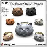 Full Perm Cat Head Planter - Persian