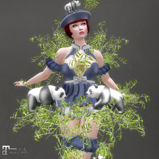 * Miss Panda * Blue Outfit * 