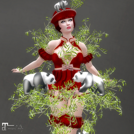 * Miss Panda * Red Outfit * 