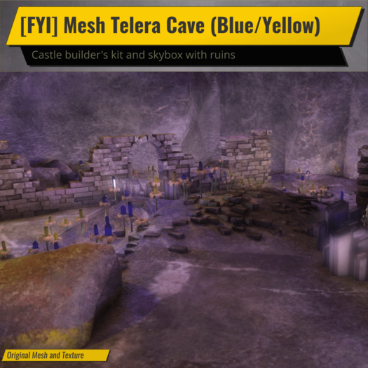 [FYI] Mesh Material Medieval Fantasy Ruins Cave Blue And Yellow