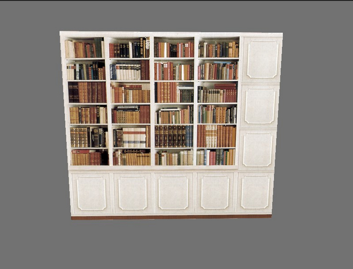 Bookcase white wood