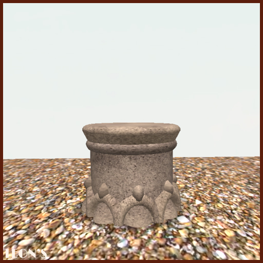 Pedestal Elephant Foot low - MODIFY COPY