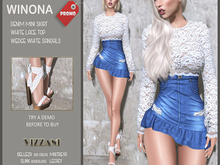 SEXY OUTFIT MESH  MOD. WINONA - CREATED BY VIZZANI.