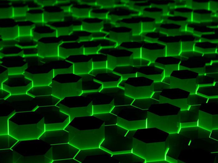 Neon Hexagons Texture