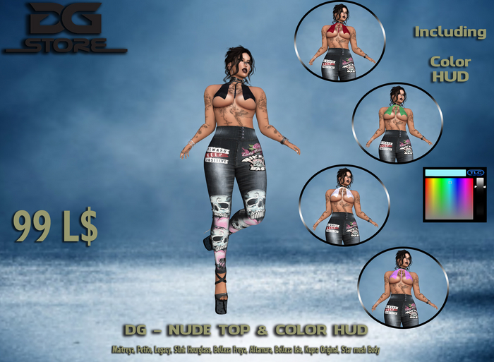 DG - Nude Top & Color Hud - Box
