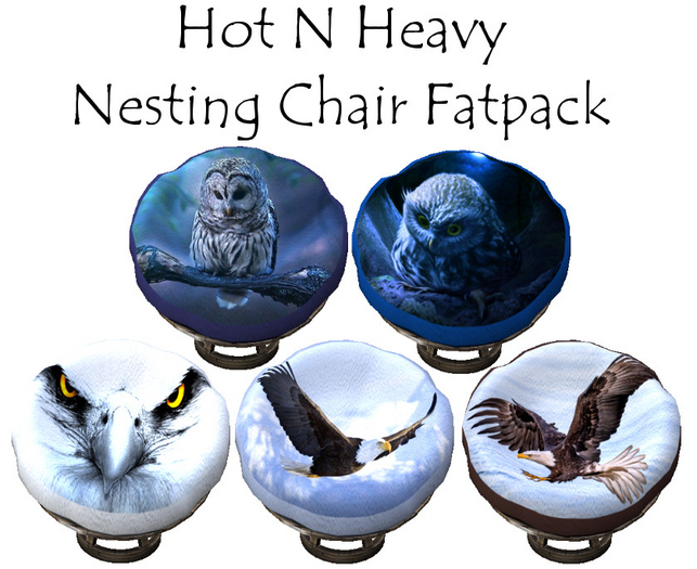 Hot N Heavy - Nesting Chair Birds Fatpack