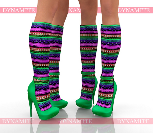 Green Socks Shoes Heels