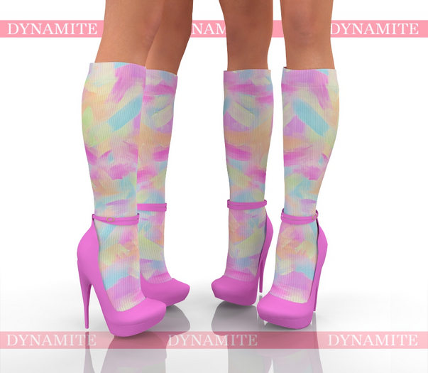 Socks Shoes Heels Pastels With Socks