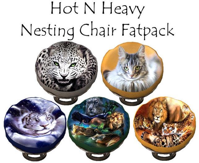 Hot N Heavy - Nesting Chair Cats Fatpack