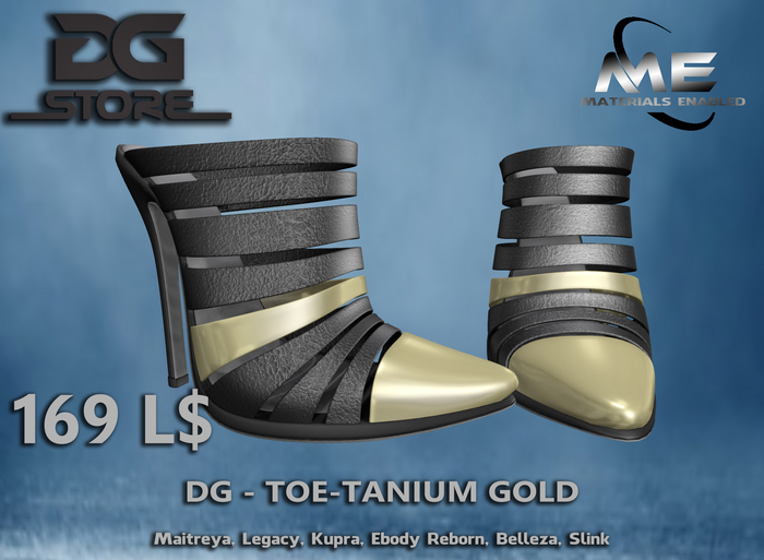 DG  - Toe-Tanium- Gold - Box