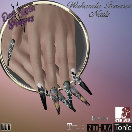~ Lala ~ Wakanda Forever Nails *DEMO* (Add)