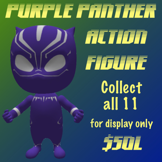 Purple Panther Action Figure