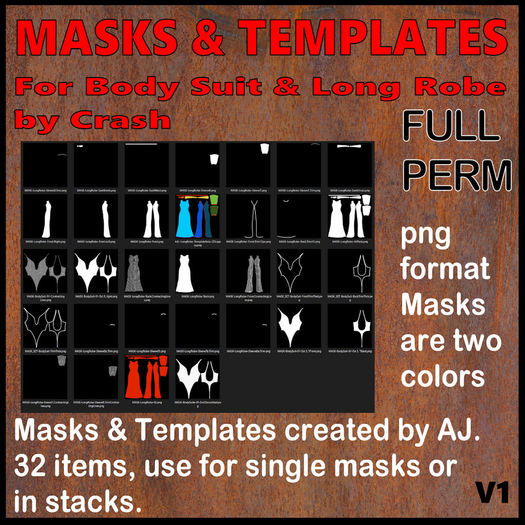 FP Legacy Body Suit & Long Robe Masks & Template 