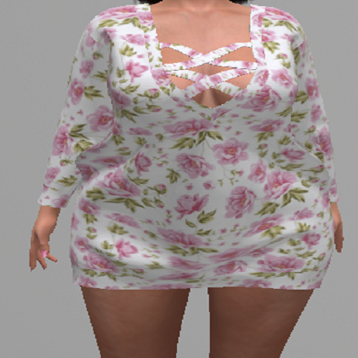 LoveMomma Pink Flower Sweater Dress