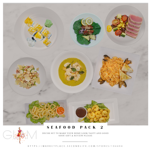 ***-Glam- Seafood Pack 2 (Decor Set)***
