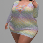 LoveMomma Rainbow Sweater Dress