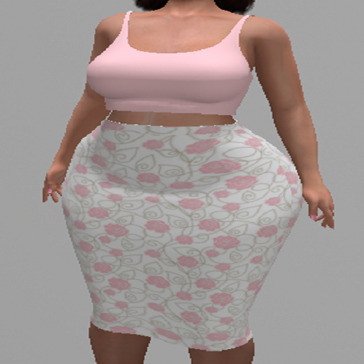 LoveMomma Pink Rose Pencil Skirt & Tank Box