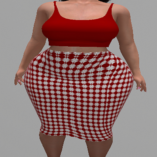 LoveMomma Red Circles Pencil Skirt & Tank