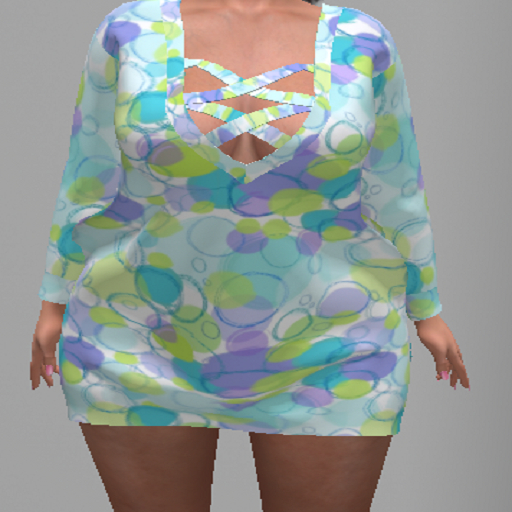 LoveMomma Pastel Bubbles Sweater Dress