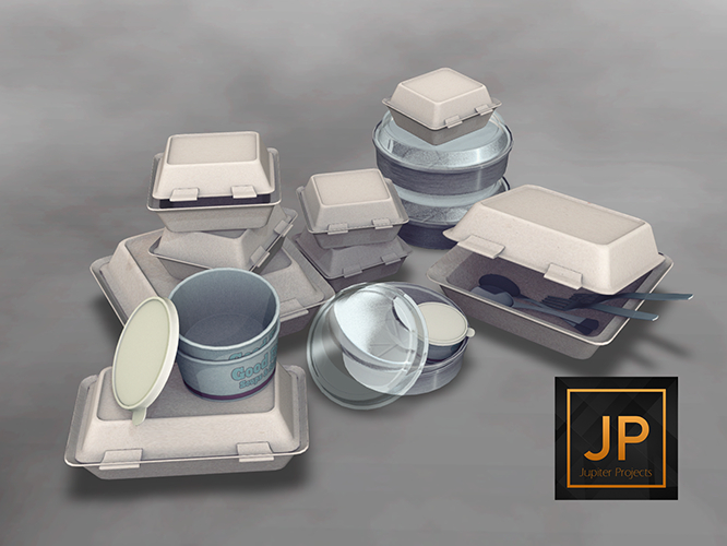 Second Spaces - Life's a Mess - Old Takeout Containers RARE