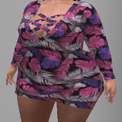 LoveMomma Feathers Sweater Dress
