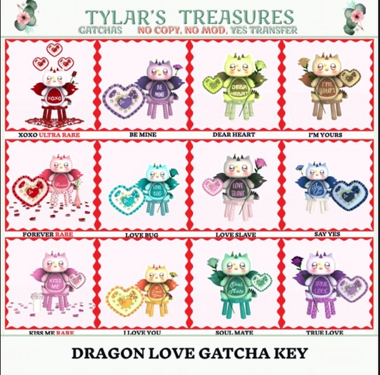.:TT:.  DRAGON LOVE GATCHA  LOVE BUG box