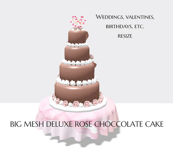 Big Mesh deluxe choccolate cream cake Box