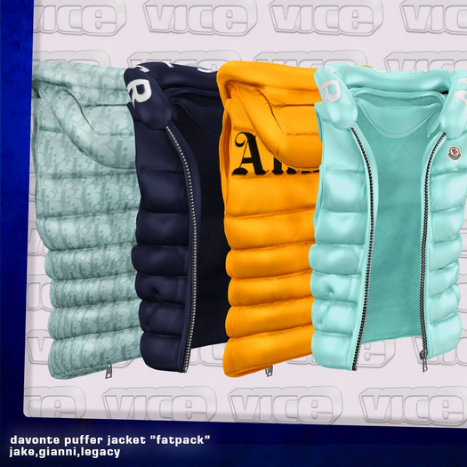VICE - Davonte Puffer Vest "FATPACK"