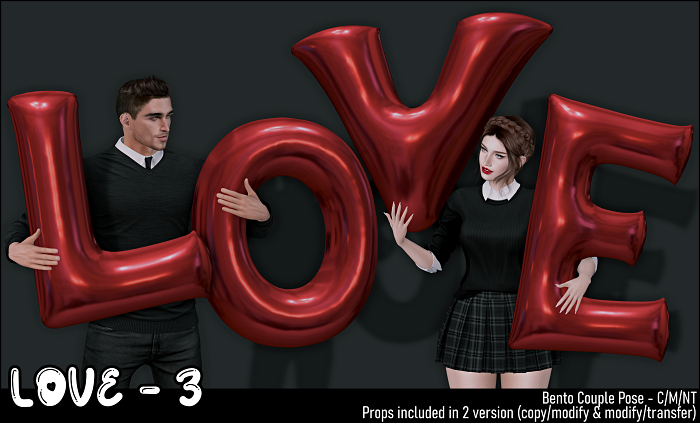 [piXit] LOVE-3 Couple Pose