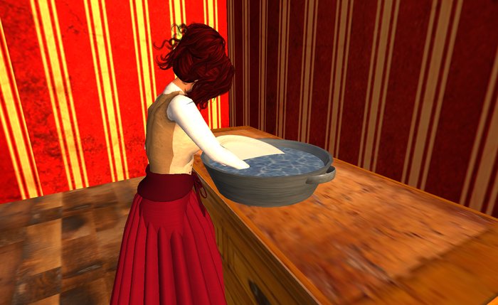 PHD~Little House Wash Tub Animated