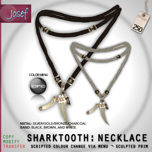Josef : Mens Sharktooth Necklace