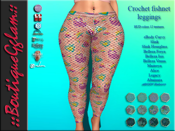 ::BG::  Crochet fishnet leggings