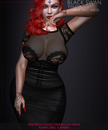 ! Black Swan ! Violetta dress black
