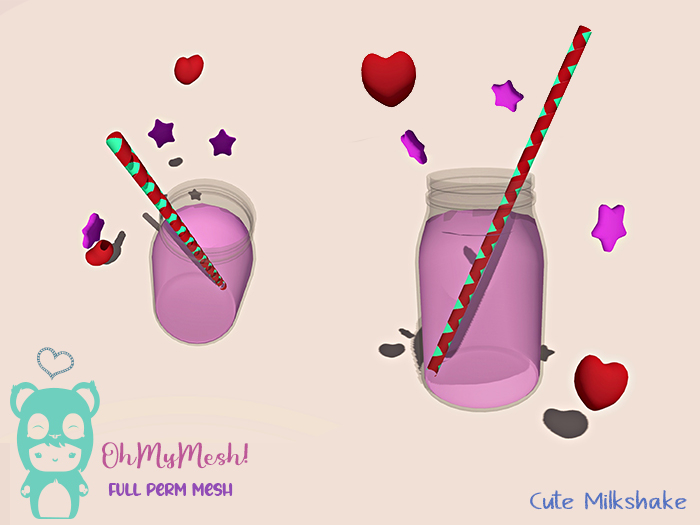 OhMyMesh! Cute Milkshake  - Full Perm Mesh