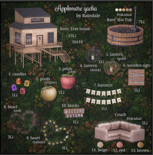 1. Raindale - Applemore candles - rez&open