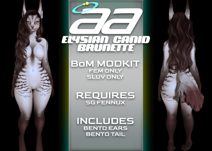 { aa } Elysian Canid (Brunette) - BoM Modkit