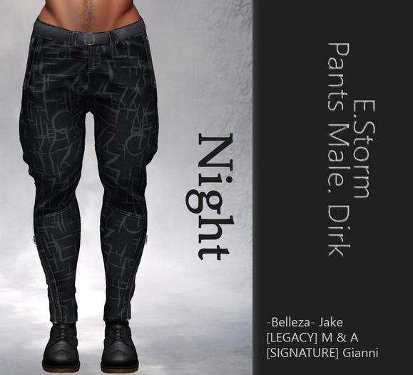 E.Storm Pants Male. Dirk Night