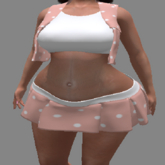 LoveMomma PInk Dots Skirt & Jacket Top