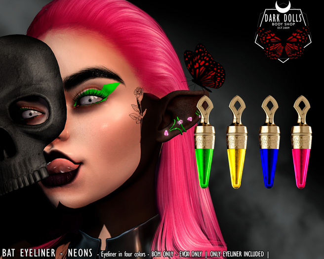 DARK DOLLS - Bat Eyeliner - EVOX - NEONS