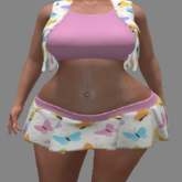 LoveMomma Butterfly Skirt & Jacket Top