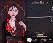 [^.^Ayashi^.^] Tokiko hairpins set