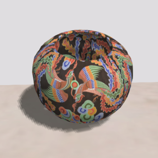 Ceramic Bowl With Japanese Art Texture